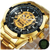 Mens watches Top Brand Luxury Automatic Mechanical Gold Watch For Men