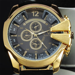 Fashion Top Luxury Brand Quartz Brushed Metal Case Military Casual Watch - jomfeshop