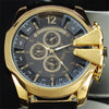 Fashion Top Luxury Brand Quartz Brushed Metal Case Military Casual Watch - jomfeshop