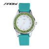 SINOBI Women's Silicone Diamonds Wristwatch