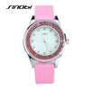 SINOBI Women's Silicone Diamonds Wristwatch