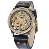 Vintage Bronze Automatic Men's Skeleton Watch Steampunk - jomfeshop