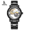 Gold Hollow Automatic Mechanical Watch - jomfeshop