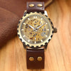 Image of Men's Military Skeleton Mechanical Watch - jomfeshop