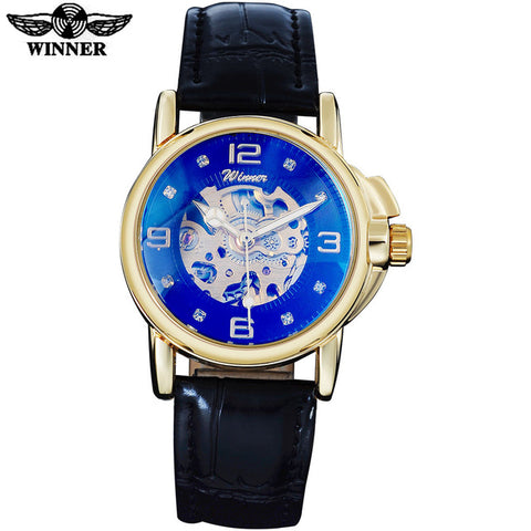 Women Automatic Skeleton Watch - jomfeshop