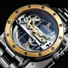 Men Luxury Business Skeleton Automatic Self Wind Watch - jomfeshop