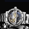 Men Luxury Business Skeleton Automatic Self Wind Watch - jomfeshop