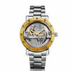 Men Luxury Business Skeleton Automatic Self Wind Watch - jomfeshop