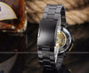 Vintage Black Gold Men's Mechanical Automatic Skeleton Watch - jomfeshop