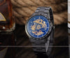 Image of Vintage Black Gold Men's Mechanical Automatic Skeleton Watch - jomfeshop