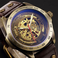 Vintage Skeleton Mechanical Men's Watch - jomfeshop