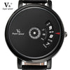 V6 Gentleman Watch Waterproof Creative Upside Down Hand Unique Design - jomfeshop