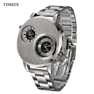 Fashion Stainless Steel Date Military Sport Quartz Men - jomfeshop