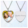 Personalized Photo  Heart Necklace Sterling Silver