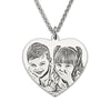 Personalized Photo  Heart Necklace Sterling Silver