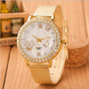 Quartz Women Watches Gold Mesh