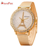 Quartz Women Watches Gold Mesh