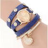 Leopard Heart Watch Women Rhinestone