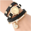 Leopard Heart Watch Women Rhinestone