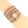 Women Fashion Casual Analog Quartz Women Rhinestone Watch Bracelet Watch