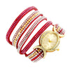 Women Fashion Casual Analog Quartz Women Rhinestone Watch Bracelet Watch