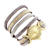 Women Fashion Casual Analog Quartz Women Rhinestone Watch Bracelet Watch