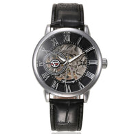 Luxury Mens Steampunk Skeleton Stainless Steel Automatic Mechanical Wrist Watch