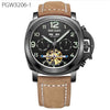 Luxury Automatic Mechanical Original Leather Military Men's Watch