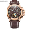 Luxury Automatic Mechanical Original Leather Military Men's Watch