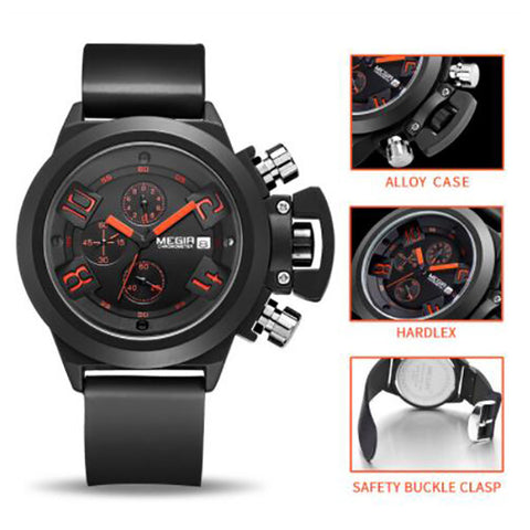 Sport Quartz Men's Watches Fashion and Casual