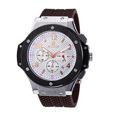 Quartz Men Watch Big Dials Silicone Sports Military FREE SHIPPING