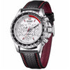 Quartz Men Watch Fashion Casual Black PU Strap