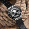 Image of Men's Watch Leather Chronograph Military Watches Sports Quartz