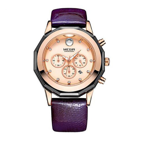 Luxury Brand Ladies Watch Fashion Leather Wrist Quartz