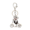 Rhinestone Alloy  Monkey Sparkling Charm Keychain Bag Handbag Key Ring