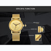 Image of Men's Quartz Full Steel Clock Gold Watch Casual Waterproof