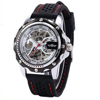 Men Skeleton Wrist Watches Automatic Winding Mechanical Movement Watch - jomfeshop