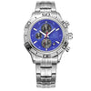 Stainless Steel Men Watches Multifunction Chronograph Calendar FREE SHIPPING