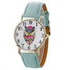 Women Creative Pattern Quartz Watch Leather Straplt Table Watch - jomfeshop