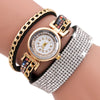 Women Fashion Casual Analog Quartz Women Rhinestone Watch Bracelet Watch