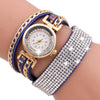 Women Fashion Casual Analog Quartz Women Rhinestone Watch Bracelet Watch