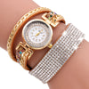 Women Fashion Casual Analog Quartz Women Rhinestone Watch Bracelet Watch