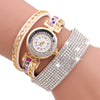 Women Fashion Casual Analog Quartz Women Rhinestone Watch Bracelet Watch