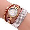 Women Fashion Casual Analog Quartz Women Rhinestone Watch Bracelet Watch