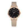 Women Fashion Leather Band Analog Quartz Round Wrist Watch Watches - jomfeshop