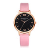 Women Fashion Leather Band Analog Quartz Round Wrist Watch Watches - jomfeshop