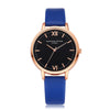 Women Fashion Leather Band Analog Quartz Round Wrist Watch Watches - jomfeshop