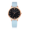 Women Fashion Leather Band Analog Quartz Round Wrist Watch Watches - jomfeshop