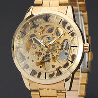 Mens Watches Top Brand Luxury Hollow Skeleton Automatic Watch Men Watch Clock - jomfeshop