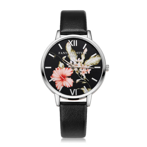 Women Fashion Leather Band Analog Quartz Round Wrist Watch Watches